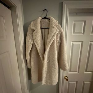 Cream Sherpa coat